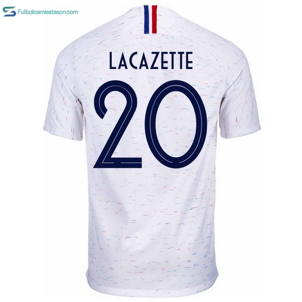 Camiseta Francia 2ª Lacazette 2018 Blanco
